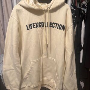 Cream Hoodie Set for Women cream size xl
